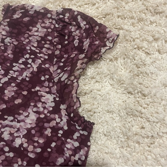 APT 9 sheer v-neck nylon blouse size large - Picture 5 of 5